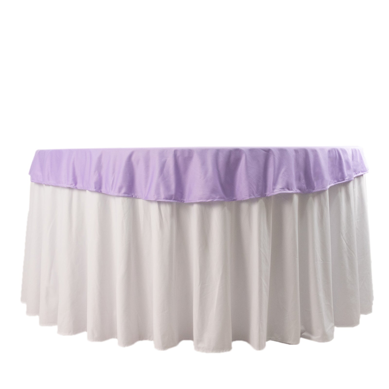 Scuba Round 70" Tablecloth Lavender Lilac - Wrinkle Free & Stain Resistant Table Cover - Bell Racket Store