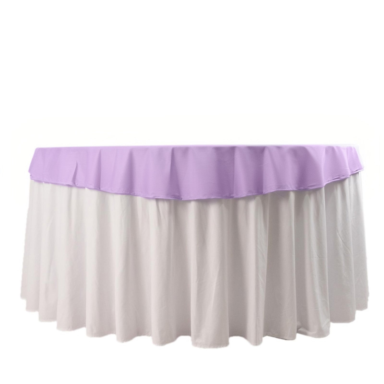 Scuba Round 70" Tablecloth Lavender Lilac - Wrinkle Free & Stain Resistant Table Cover - Bell Racket Store