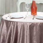 Velvet 72"x72" Table Overlay Square Tablecloth Mauve - Premium Soft Finish Table Topper