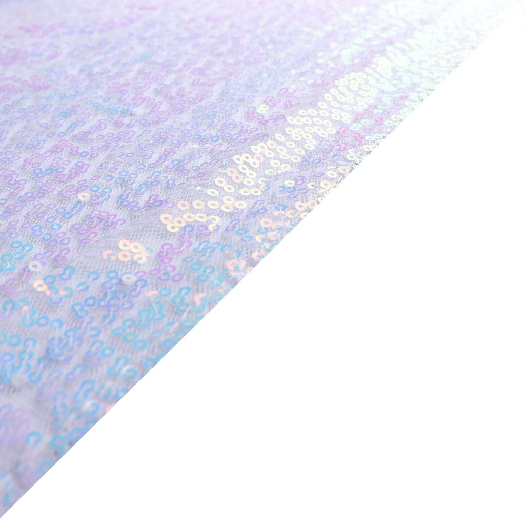 Sequin 20"x20" Napkin Iridescent Blue - Shimmering Dinner Napkin - Bell Racket Store