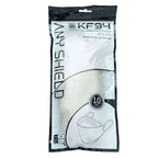 10 Pack Silver Breathable KF94 Face Mask, 3D Fish-Design Mouth Shields for Adult, 4-Layer Protective Face Masks with Adjustable Nose Clip