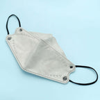 10 Pack Silver Breathable KF94 Face Mask, 3D Fish-Design Mouth Shields for Adult, 4-Layer Protective Face Masks with Adjustable Nose Clip