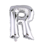 35inch Metallic Silver Mylar Foil Helium/Air Number and Letter Balloons