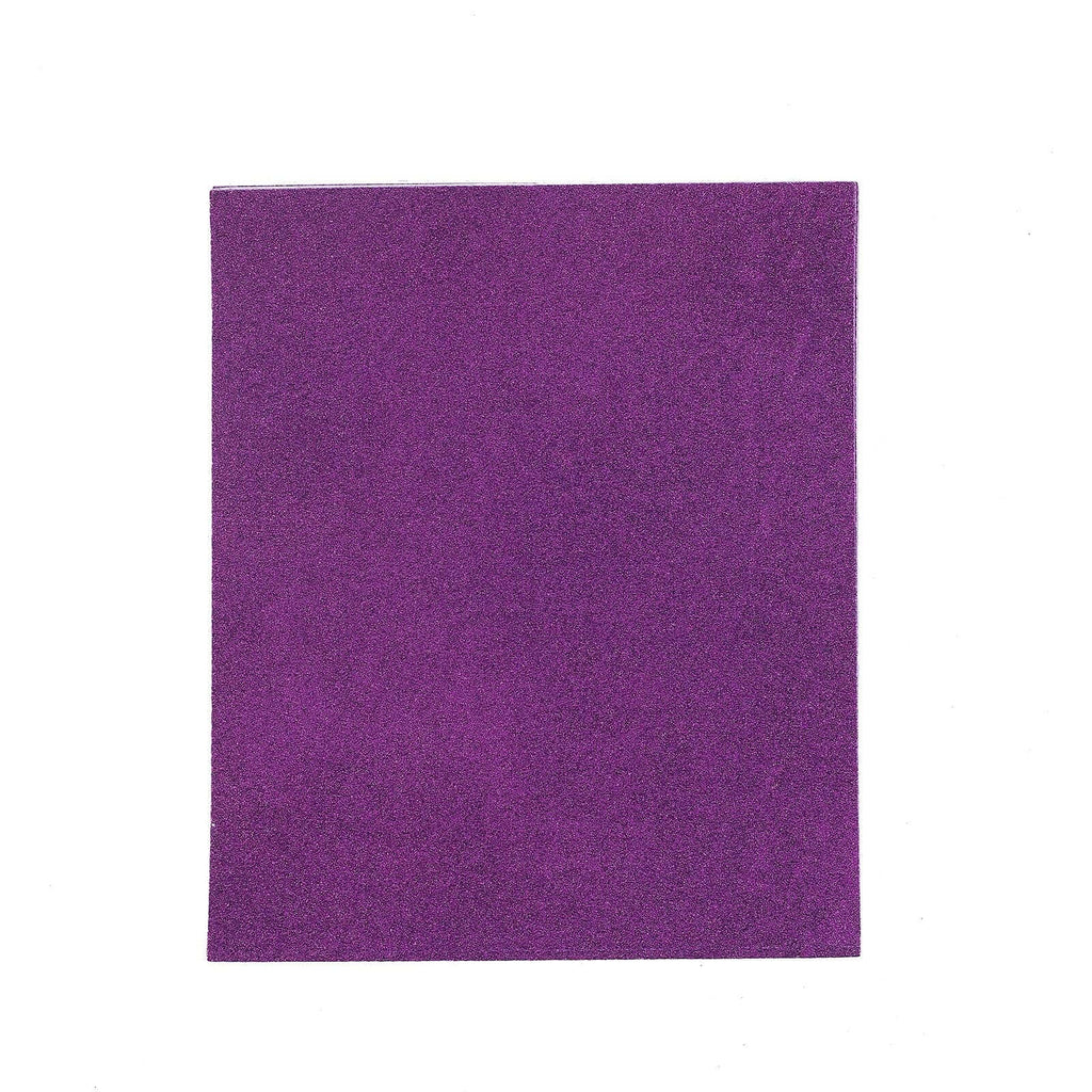 10 Pack Purple Self-Adhesive Glitter DIY Craft Foam Sheets - 12"x10"