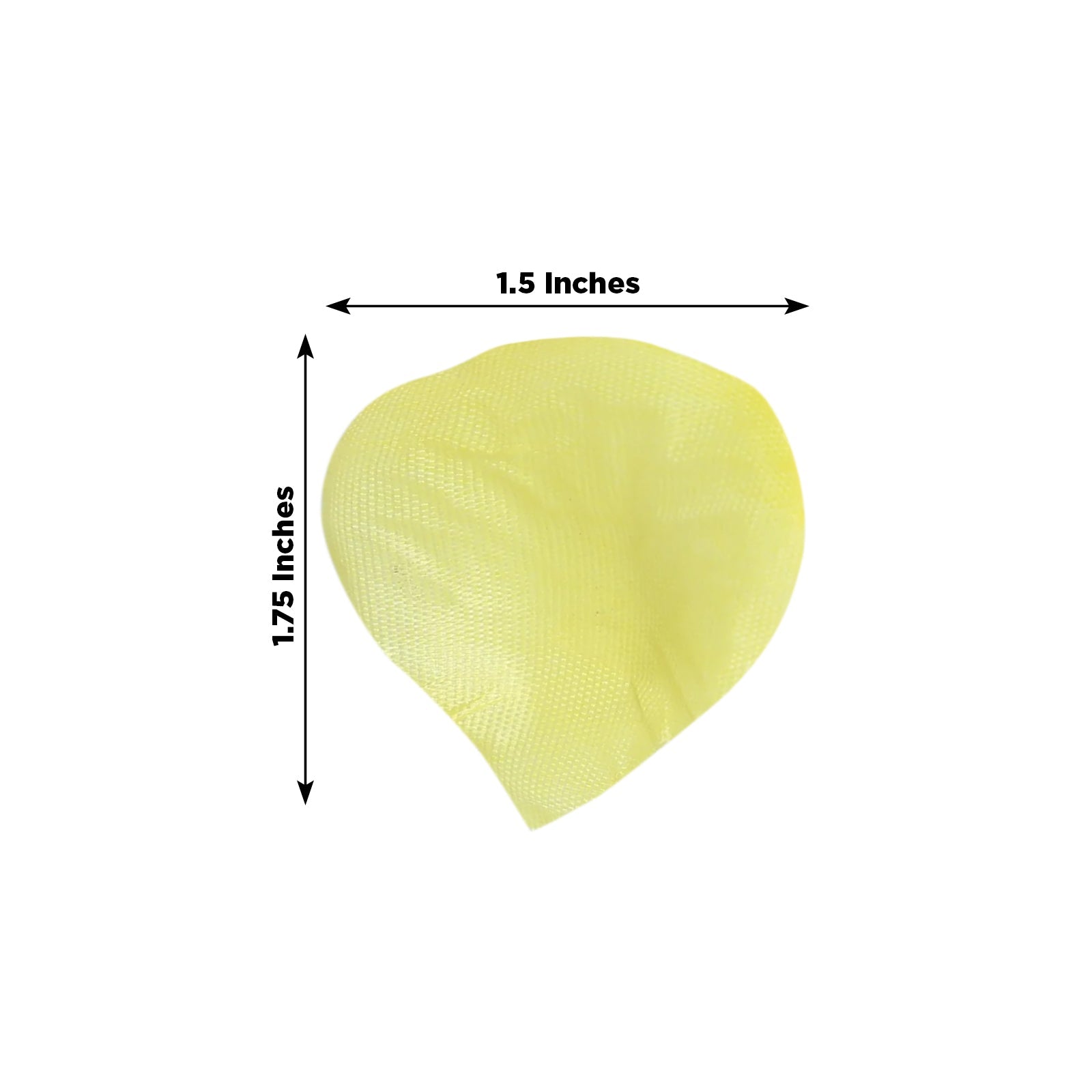 500-Pack Rose Petals Round Design Yellow Silk Confetti - Decorative Scatters for Tables and Floors