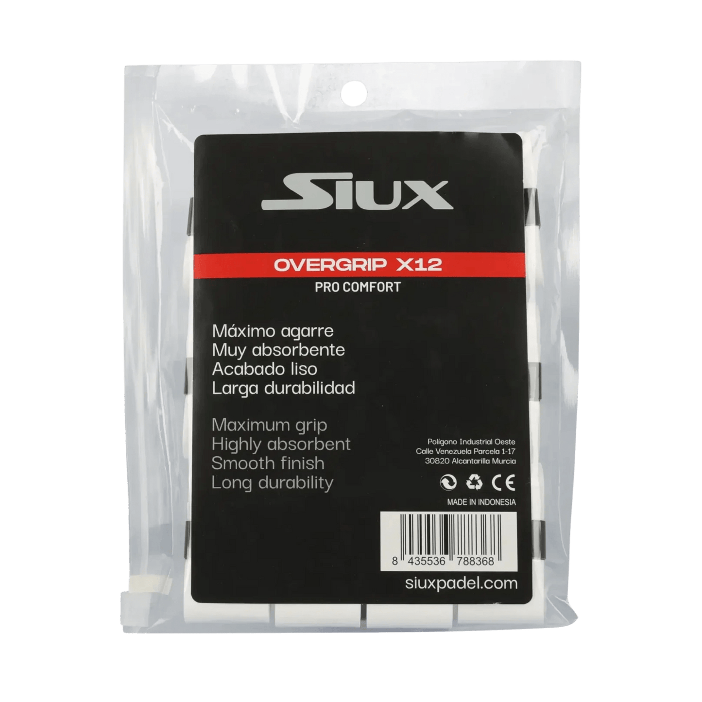 Siux Pro Comfort x12 Padel Overgrip - Bell Racket Store
