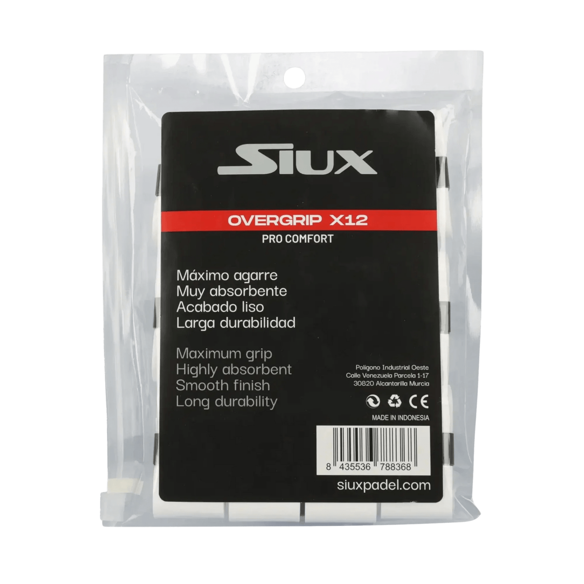 Siux Pro Comfort x12 Padel Overgrip - Bell Racket Store
