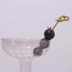 100-Pack Bamboo Skewers Knotted Style - Natural Eco Friendly Wooden Cocktail Picks for Food Display Party Snacks & Outdoor Cooking 3.5"