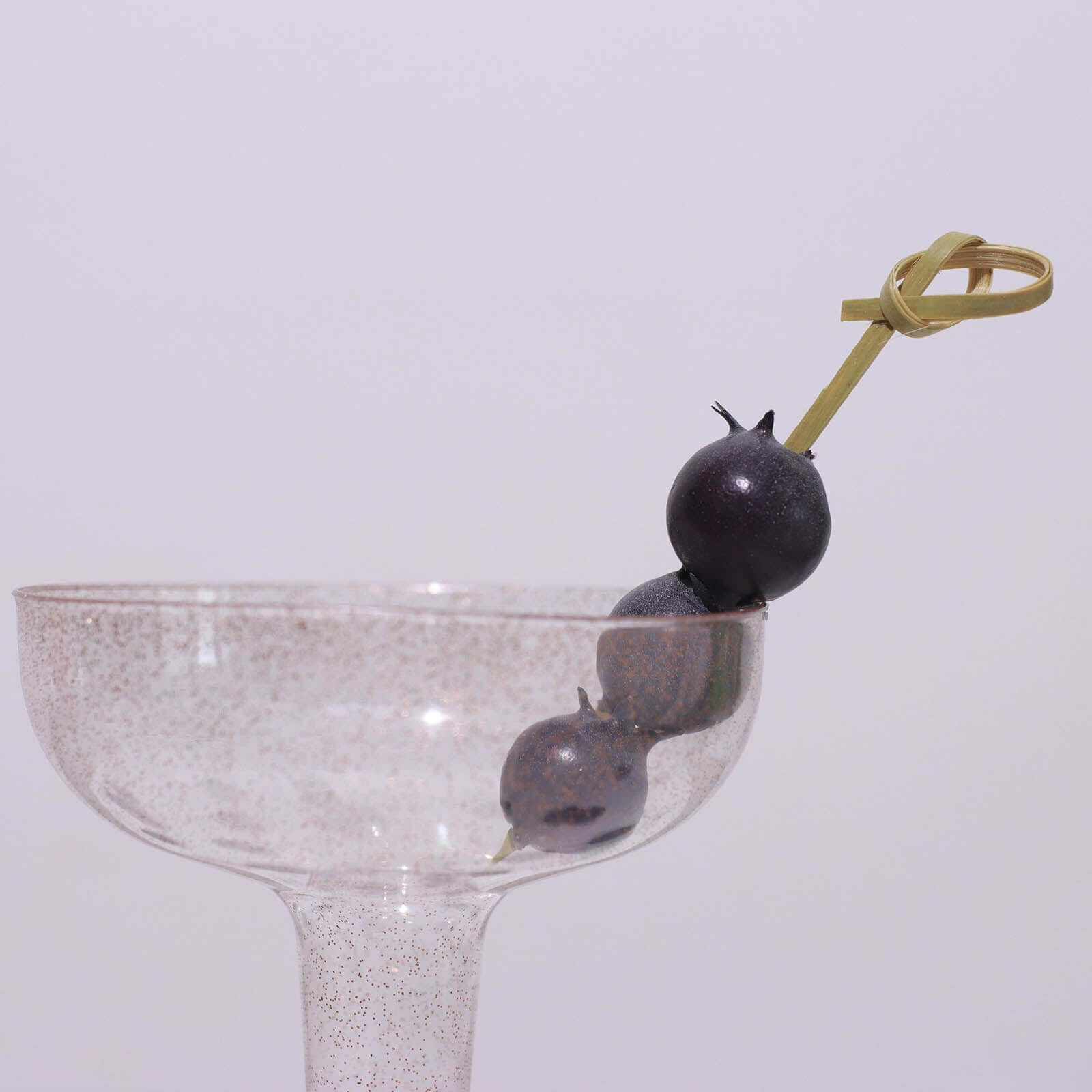 100-Pack Bamboo Skewers Knotted Style - Natural Eco Friendly Wooden Cocktail Picks for Food Display Party Snacks & Outdoor Cooking 3.5"