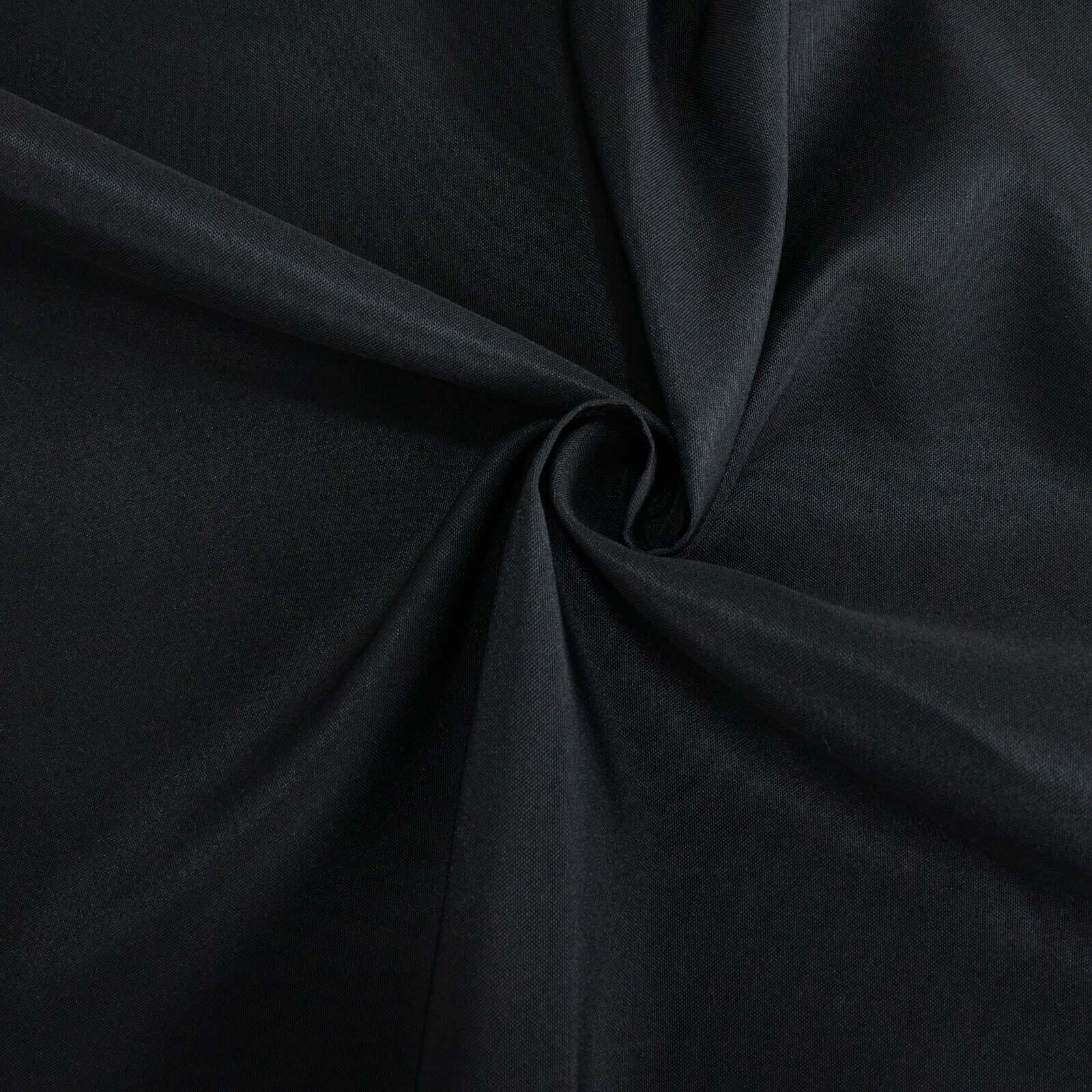 Premium Polyester 90" Round Tablecloth Black - Stain and Wrinkle-Resistant 220GSM Table Cover for Weddings & Event Decor