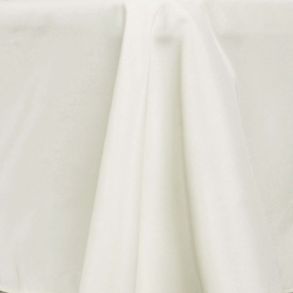 Premium Polyester 90"x132" Rectangle Tablecloth Ivory - Seamless 220GSM Stain-Resistant Table Cover