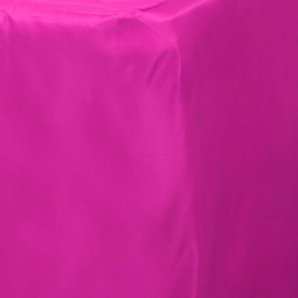 Fitted Polyester 72"x30" Rectangle Tablecloth Fuchsia - Durable Table Cover