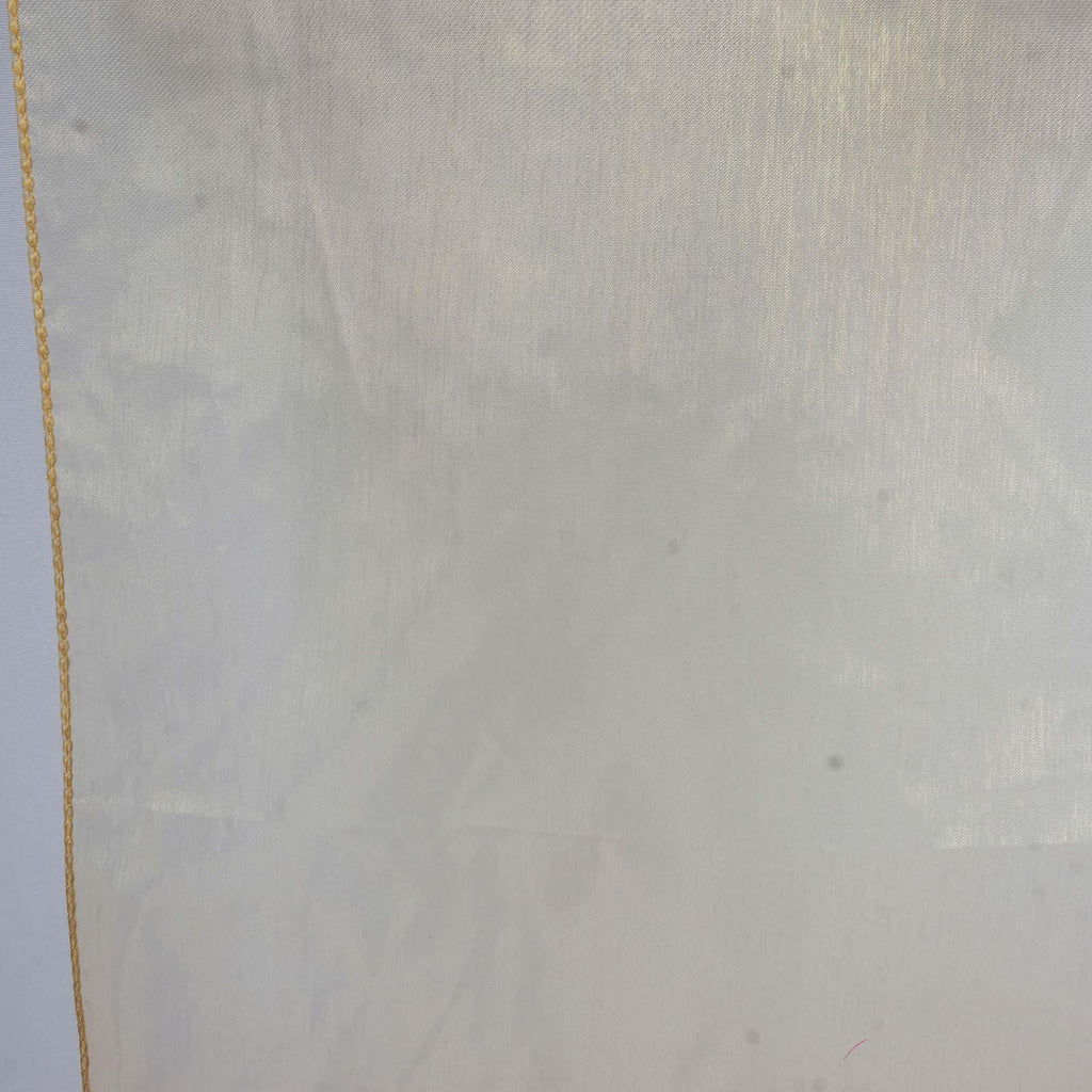 10 Pack Sheer Organza 14"x108" Table Runners Gold - Soft and Lightweight Table Accent for Weddings
