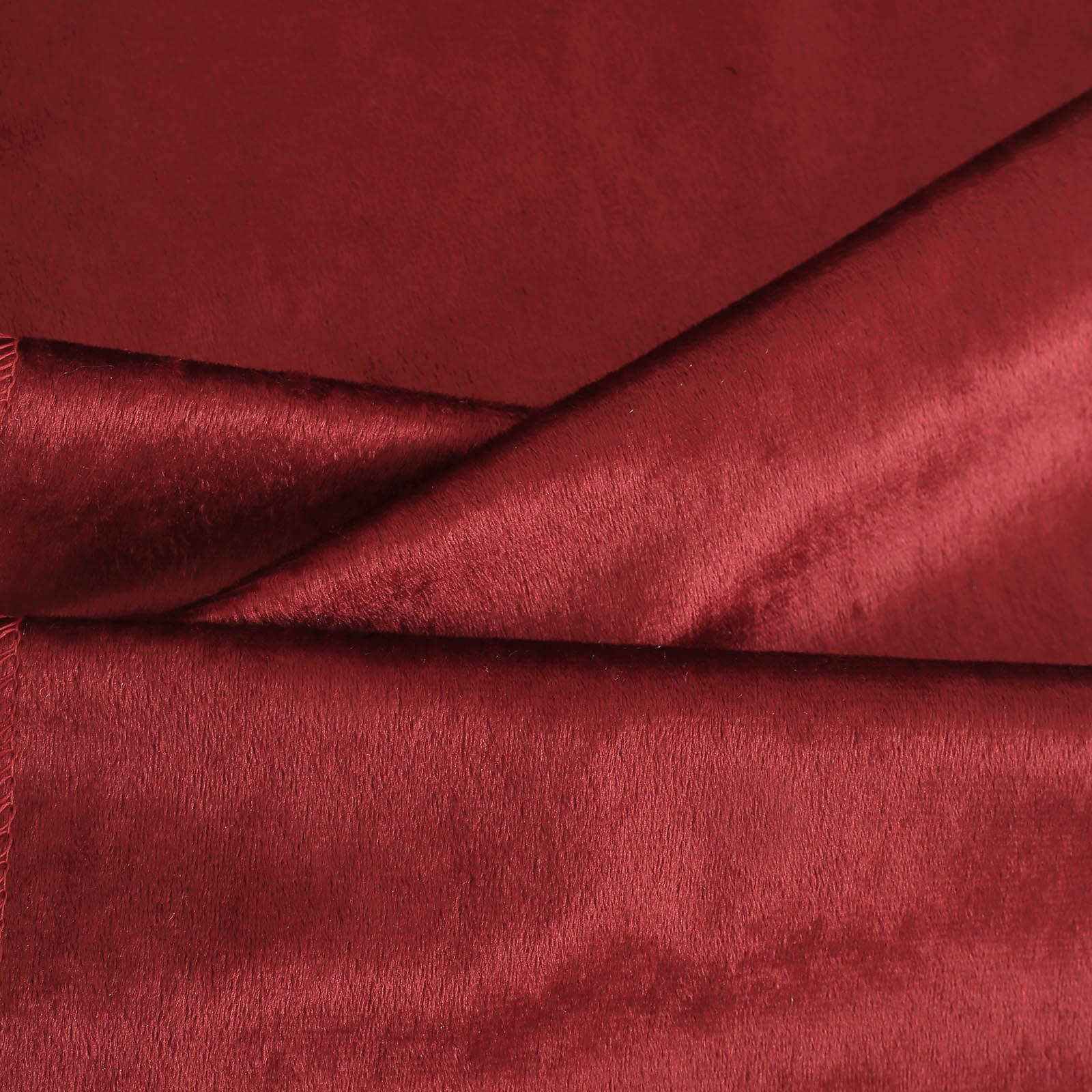 Premium Velvet 12"x108" Table Runner Burgundy - Sheen Finish Reusable Table Decor