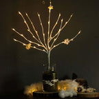3-Pack LED Lighted Branches Artificial White - Warm White Tree Twig Lights with 60 Bright LED Bulbs 28.5"
