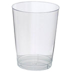 25-Pack Plastic Tumbler Cups Clear - Stylish Disposable Party Glasses 10oz