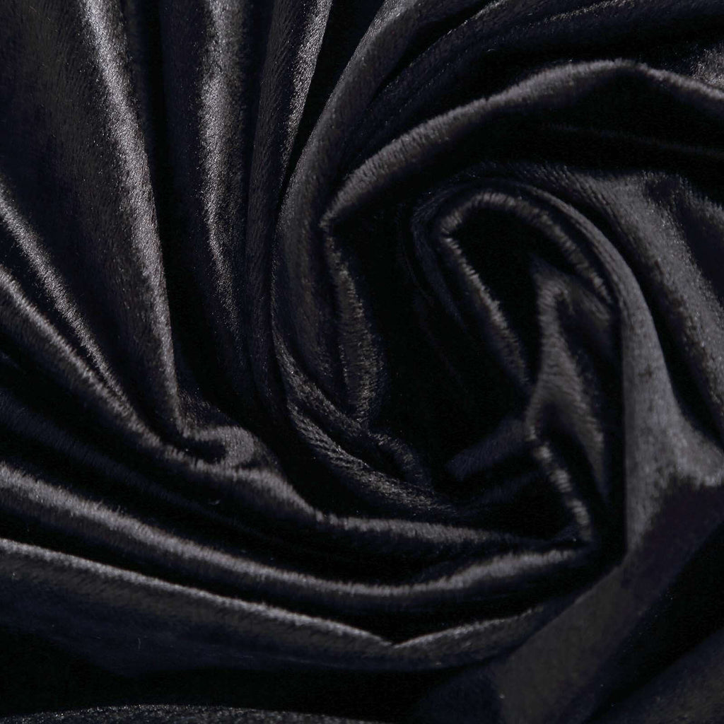 Premium Velvet 90"x132" Rectangle Tablecloth Black - Reusable Soft & Polished Seamless Table Cover for Luxury Weddings & Events