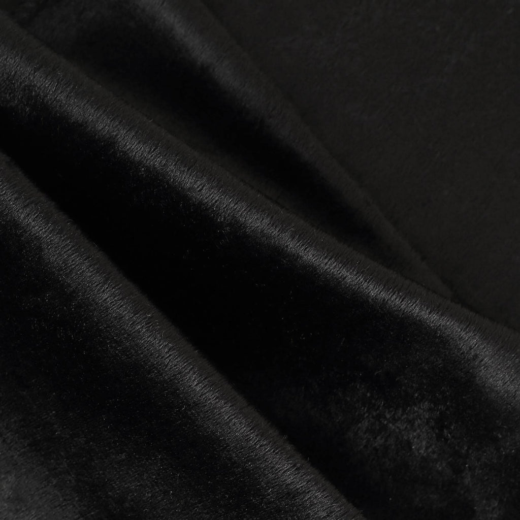 Premium Velvet 12"x108" Table Runner Black - Sheen Finish Reusable Table Decor