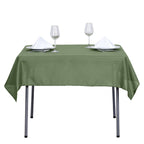 Polyester Square 54"x54" Tablecloth Olive Green - Wrinkle-Resistant & Durable Table Cover