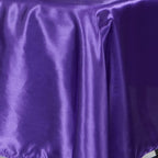 Satin Rectangular 60"x102" Tablecloth Purple - Smooth and Lustrous Table Cover