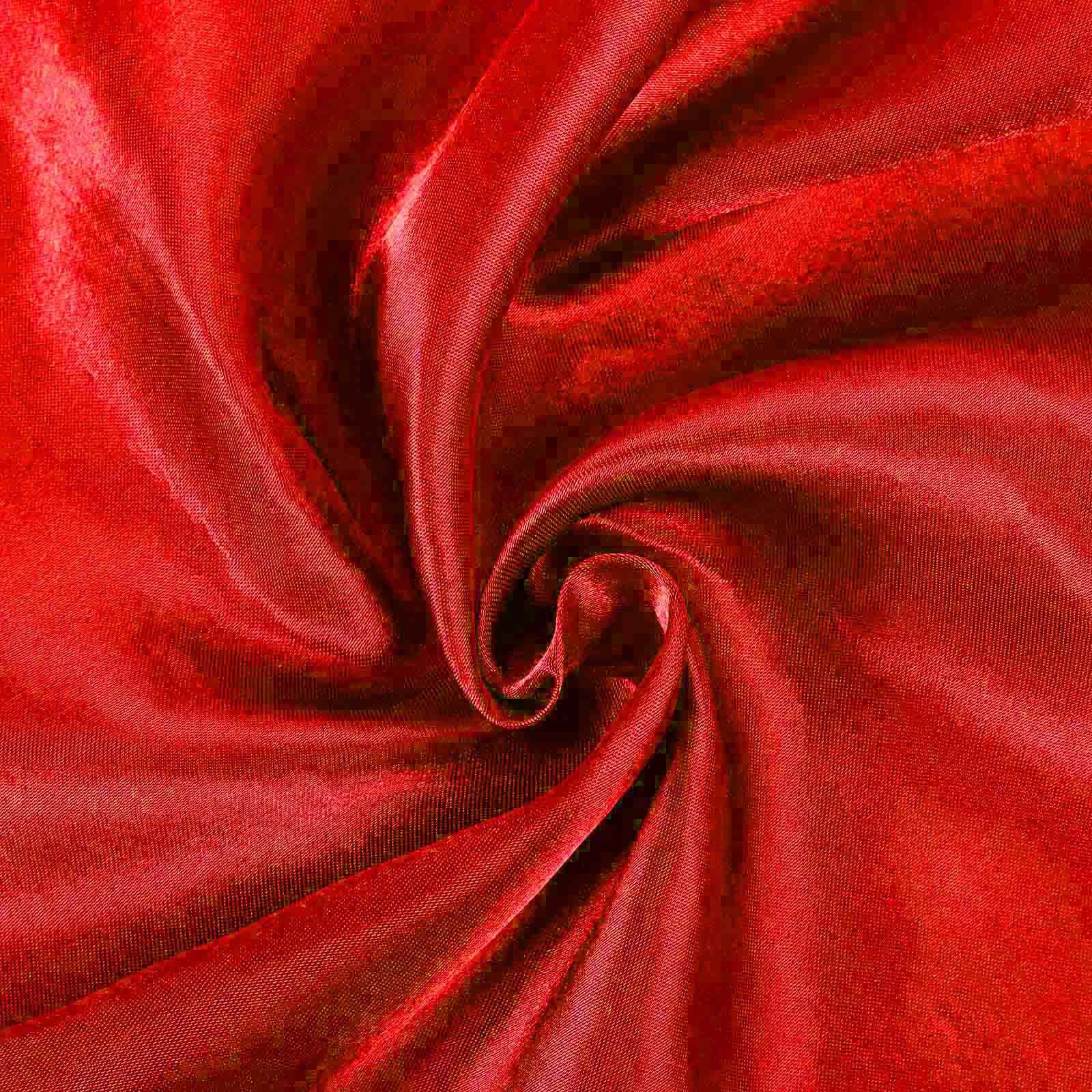 Satin 108" Round Tablecloth Red - Smooth and Lustrous Table Cover