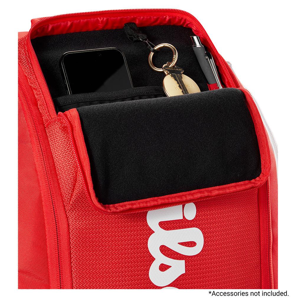 Super Tour 2025 Tennis Backpack Red - Bell Racket Store