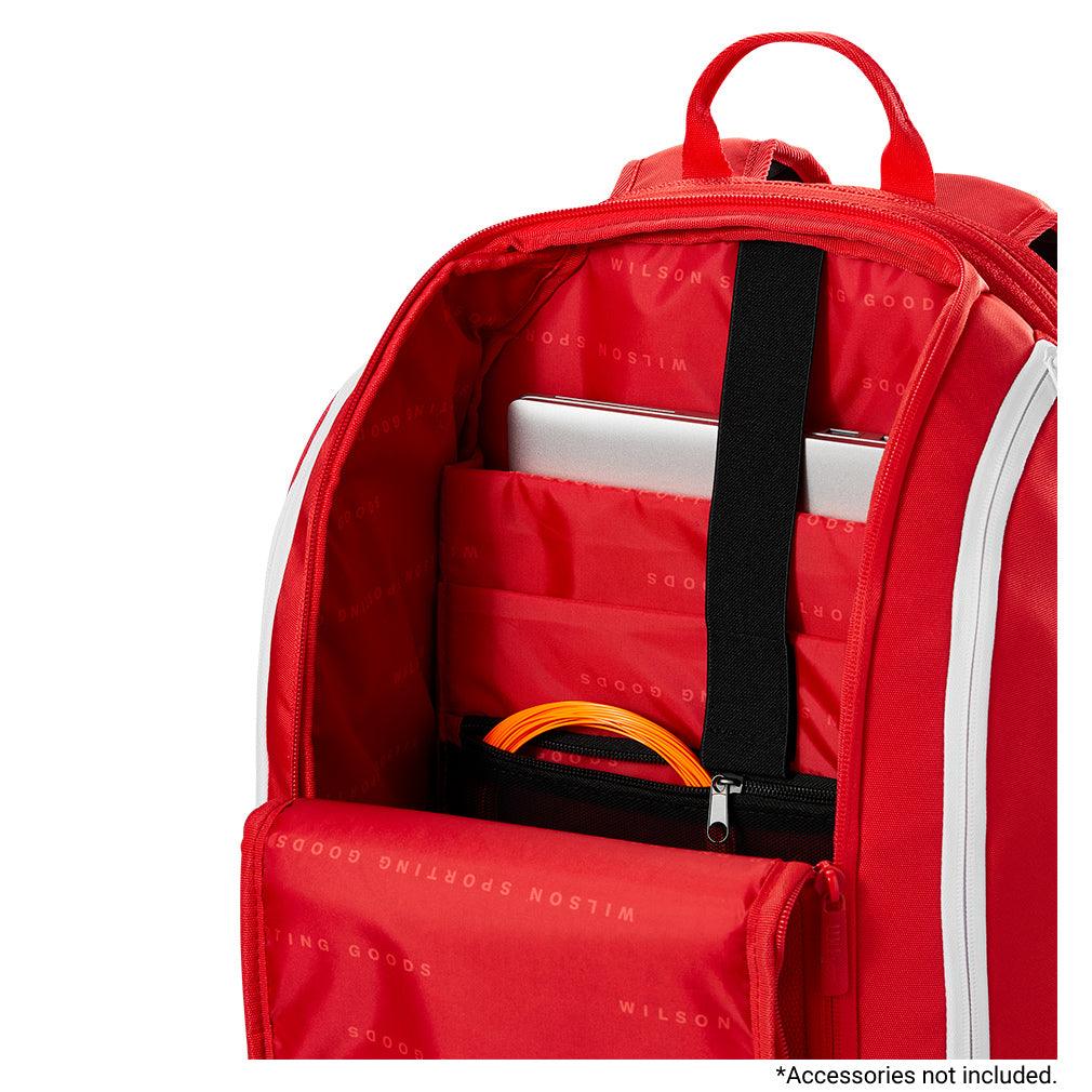 Super Tour 2025 Tennis Backpack Red - Bell Racket Store