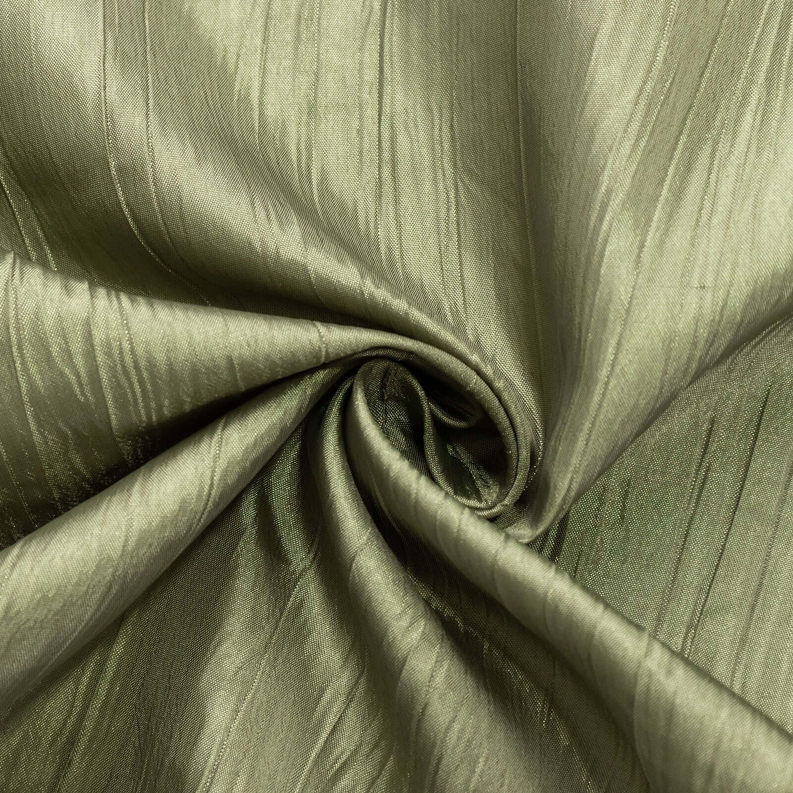 Taffeta 72"x72" Table Overlay Square Tablecloth Dusty Sage Green - Accordion Crinkle Table Cover - Bell Racket Store