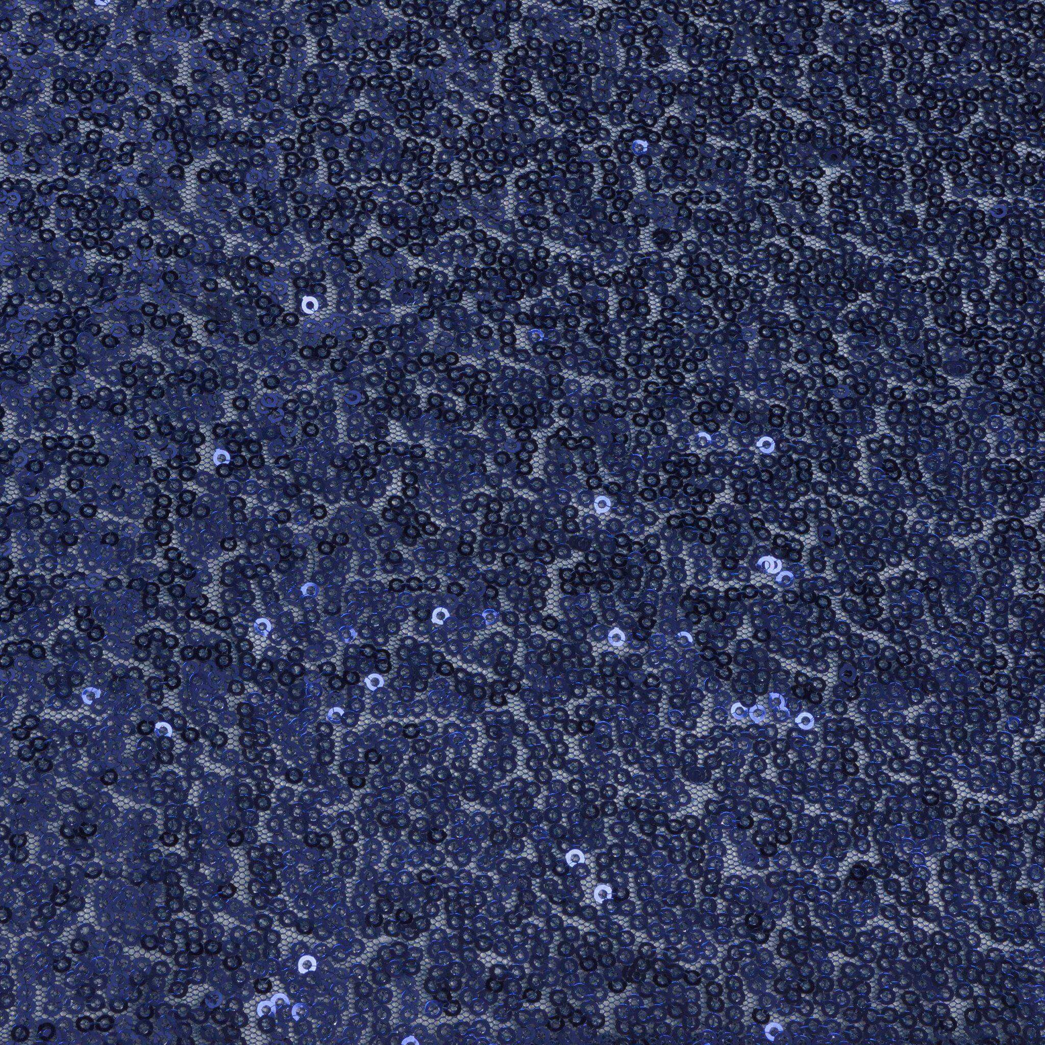 Sequin 12"x108" Table Runner Navy Blue - Glittering Design