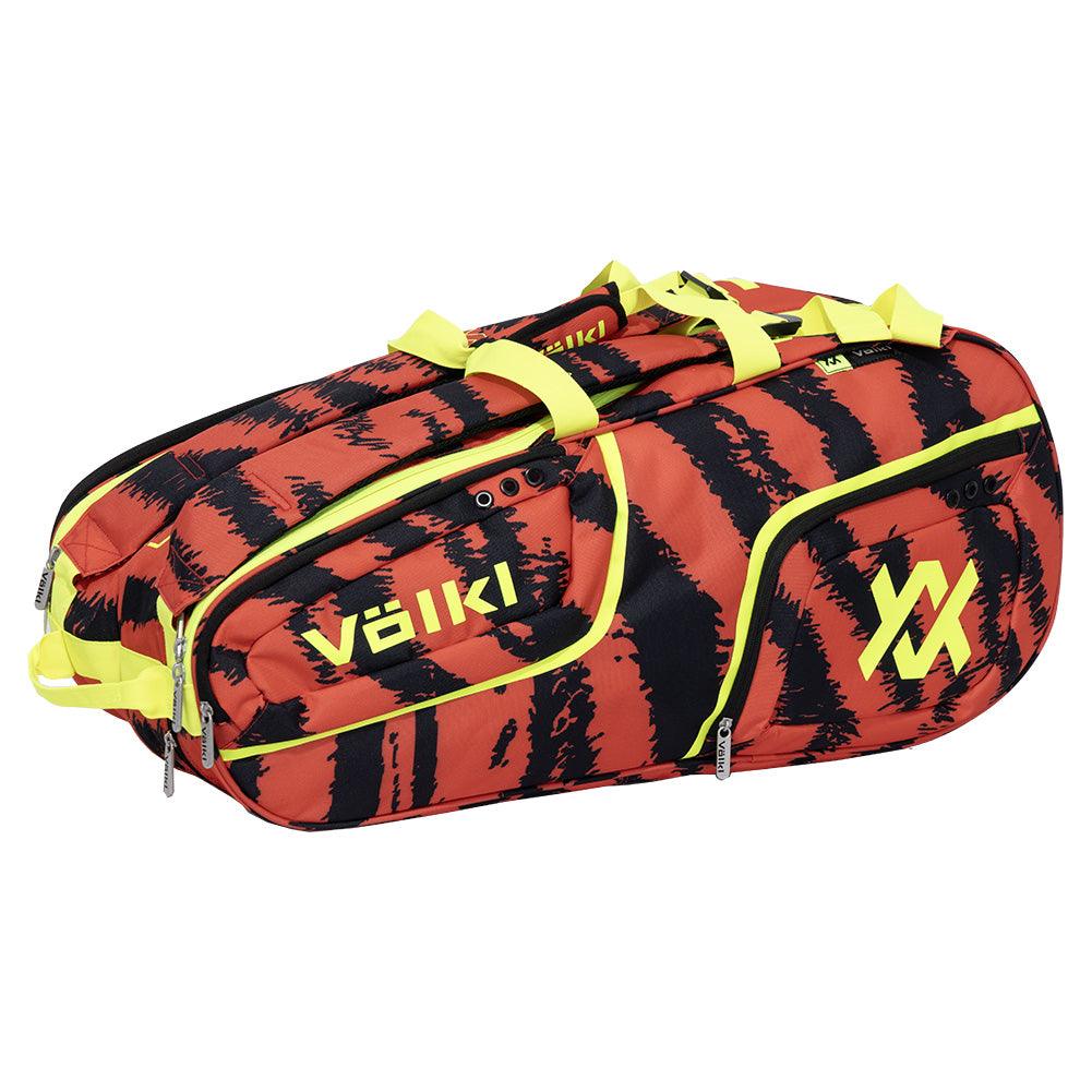 Tour Zebra 6 Pack Tennis Bag Lava Red and Black - Bell Racket Store