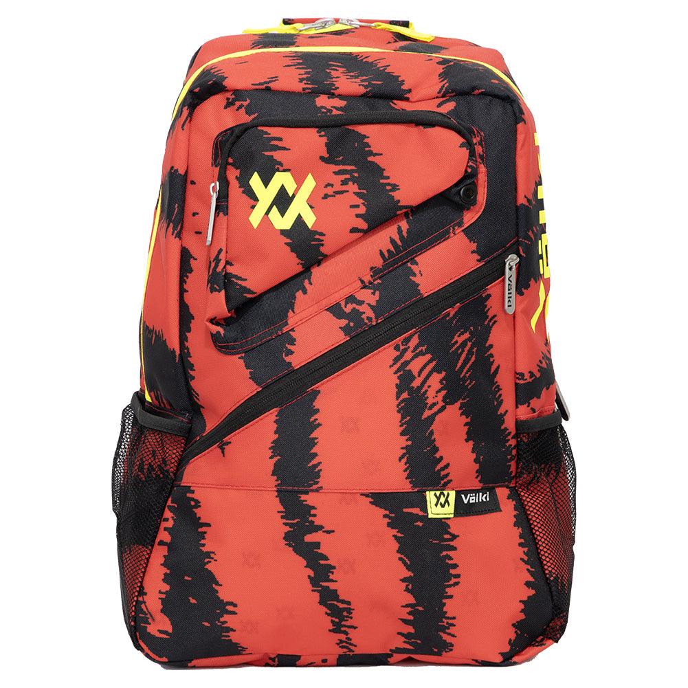 Tour Zebra Euro Tennis Backpack Lava Red and Black - Bell Racket Store