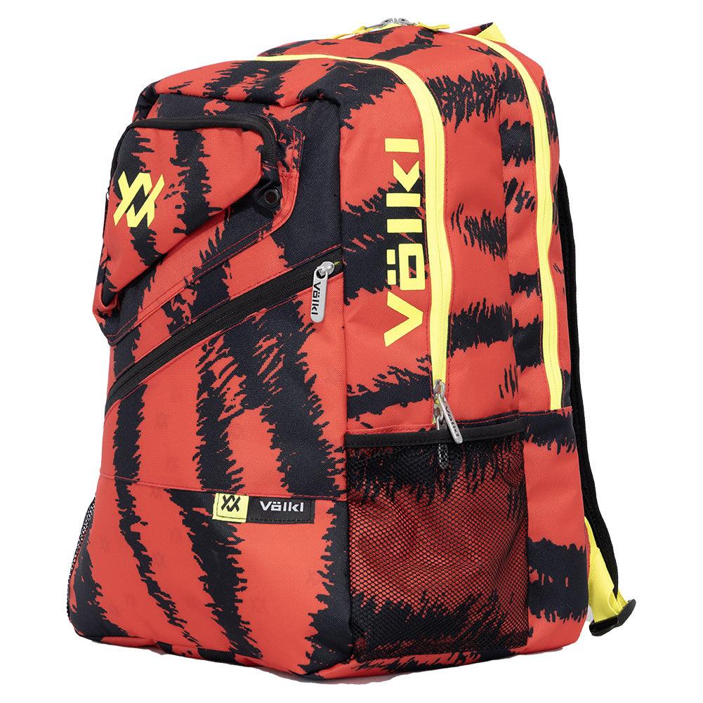 Tour Zebra Euro Tennis Backpack Lava Red and Black - Bell Racket Store