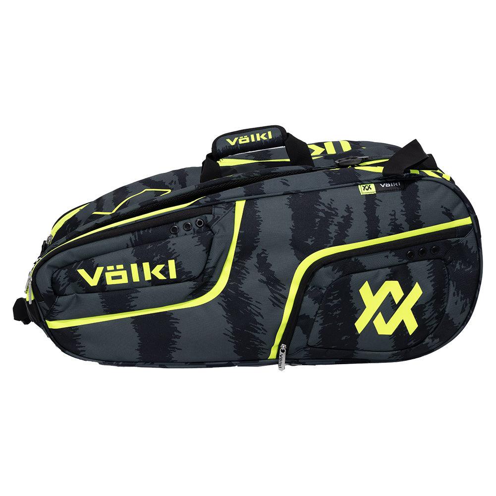 Tour Zebra Mega 12 Pack Tennis Bag Black and Neon Yellow - Bell Racket Store