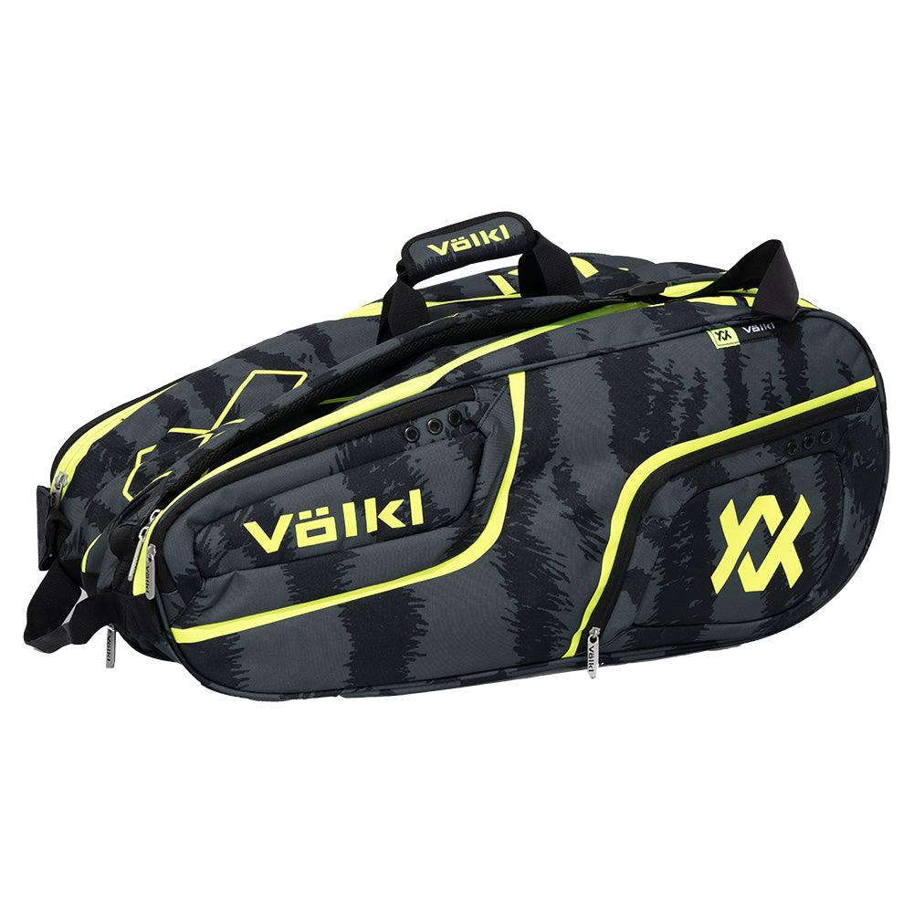 Tour Zebra Mega 12 Pack Tennis Bag Black and Neon Yellow - Bell Racket Store