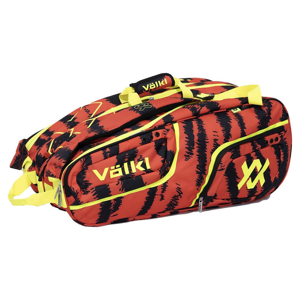 Tour Zebra Mega 12 Pack Tennis Bag Lava Red and Black - Bell Racket Store