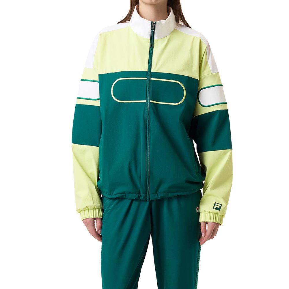 Unisex Center Court Ace Podium Tennis Jacket Rainforest and Shadow Lime - Bell Racket Store