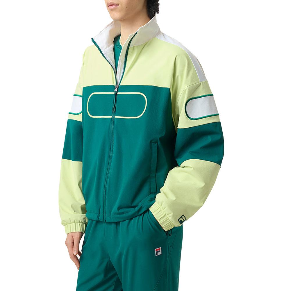 Unisex Center Court Ace Podium Tennis Jacket Rainforest and Shadow Lime - Bell Racket Store