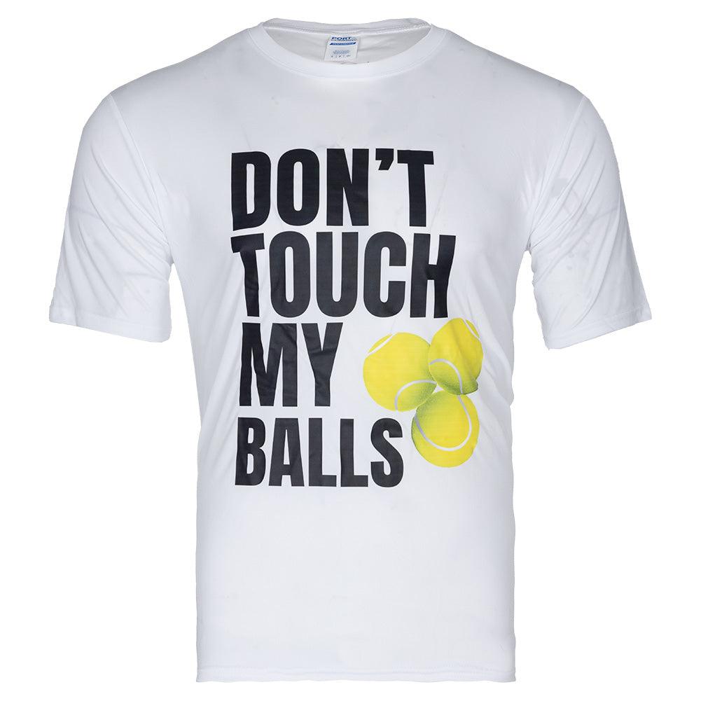 Unisex Don't Touch Tennis Tee White - Bell Racket Store
