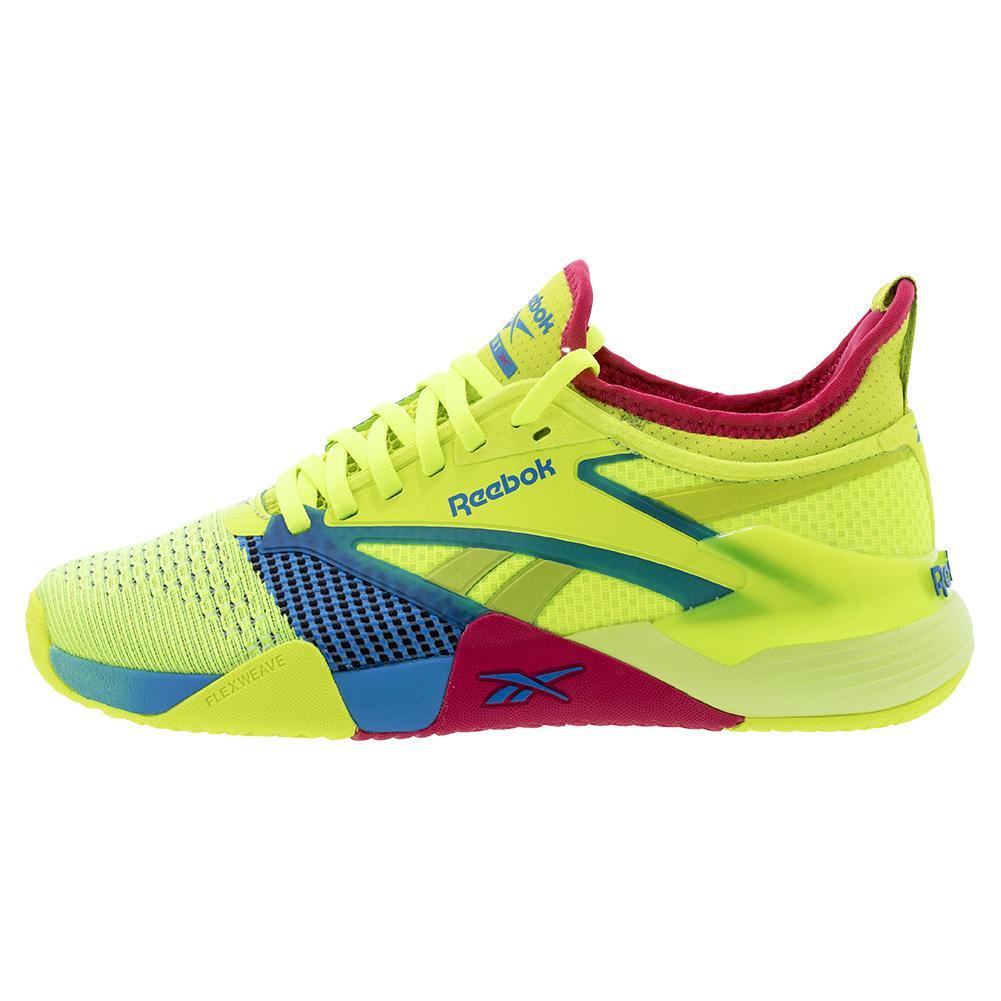Unisex Nano Court Shoes Digital Lime and Aqua - Bell Racket Store