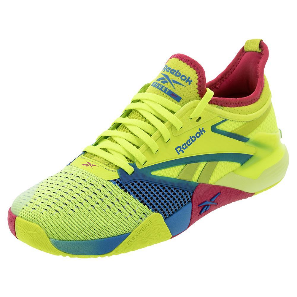 Unisex Nano Court Shoes Digital Lime and Aqua - Bell Racket Store