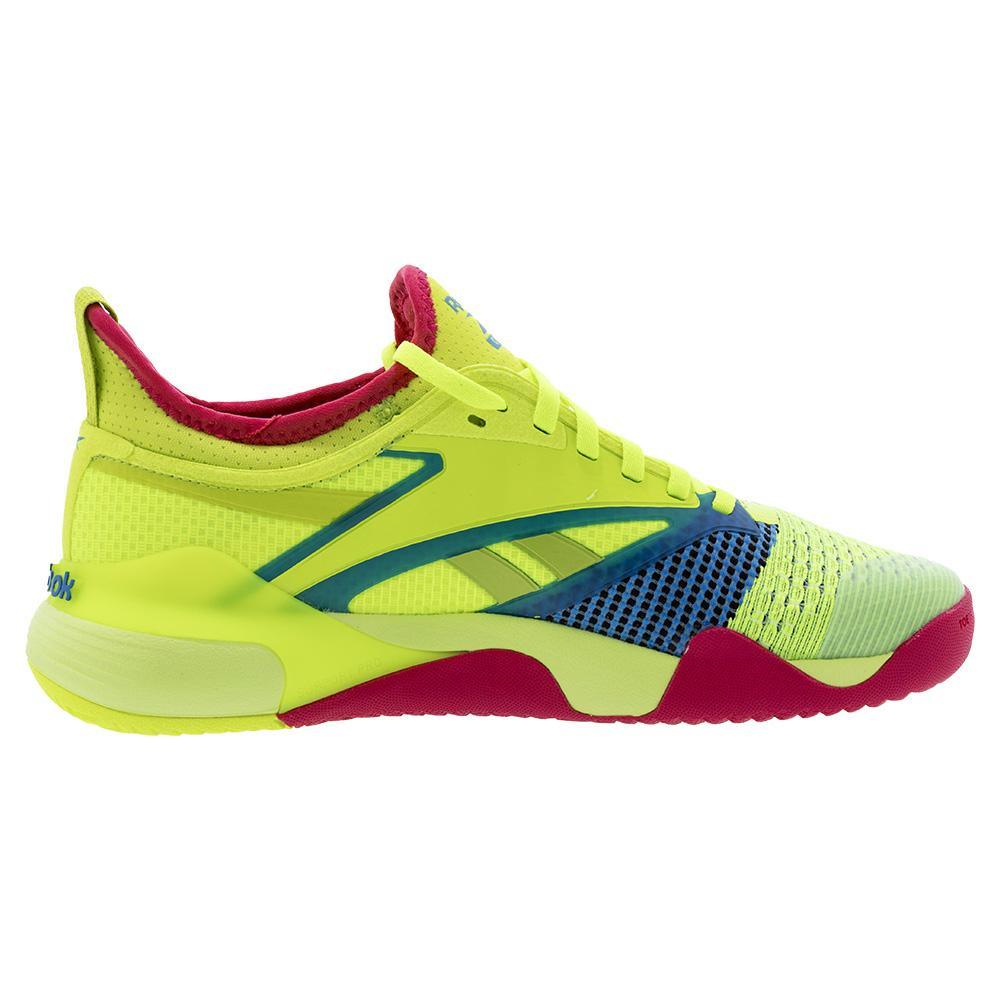 Unisex Nano Court Shoes Digital Lime and Aqua - Bell Racket Store