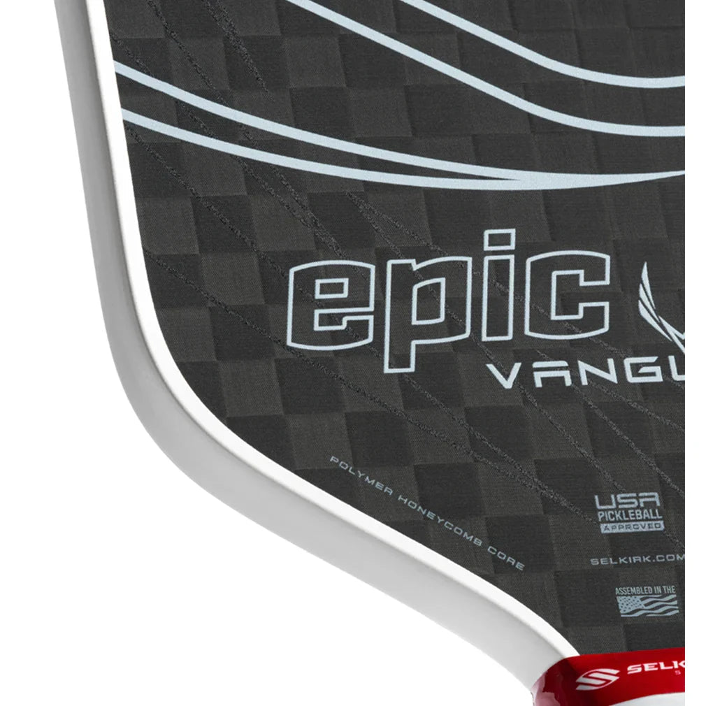 Vanguard Pro Epic Pickleball Paddle Raw Carbon - Bell Racket Store