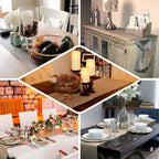 Burlap Jute 14"x108" Table Runner Dusty Rose - Rustic Boho Chic Tabletop Decor