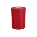 6"x100 Yards Red Tulle Fabric Bolt, Sheer Fabric Spool Roll For Crafts