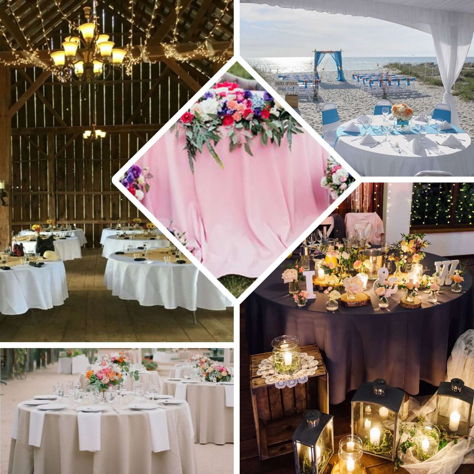 Polyester 108" Round Tablecloth Apple Green - Wrinkle-Resistant Table Cover