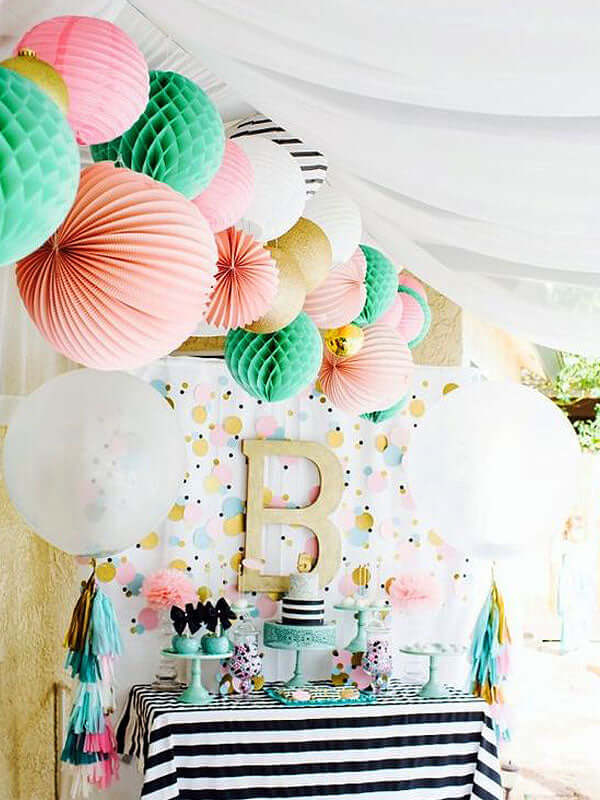 300 Pcs Metallic Foil Baby Shower Table Confetti, Pink Festive Party Sprinkles Cute Design