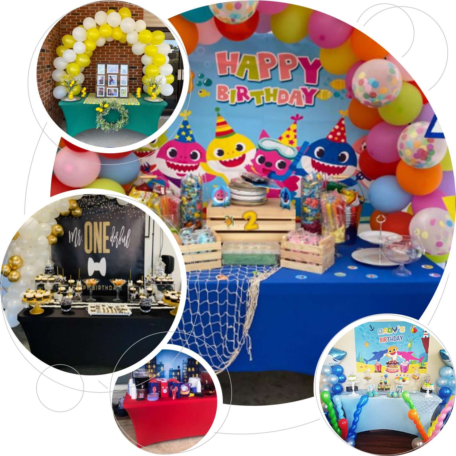 Stretch Spandex 96"x30" Rectangle Table Cover Royal Blue - Durable Form-Fitting Tablecloth