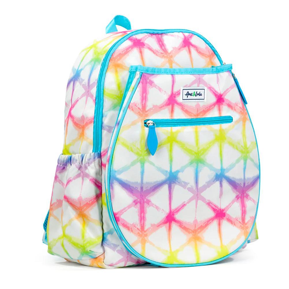 White - Juniors' Love Tennis Backpack Rainbow Shibori - Bell Racket Store