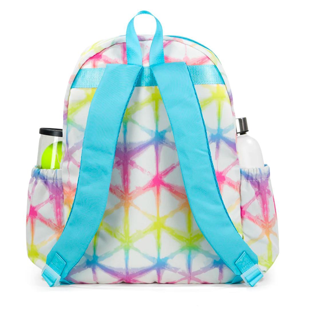 White - Juniors' Love Tennis Backpack Rainbow Shibori - Bell Racket Store