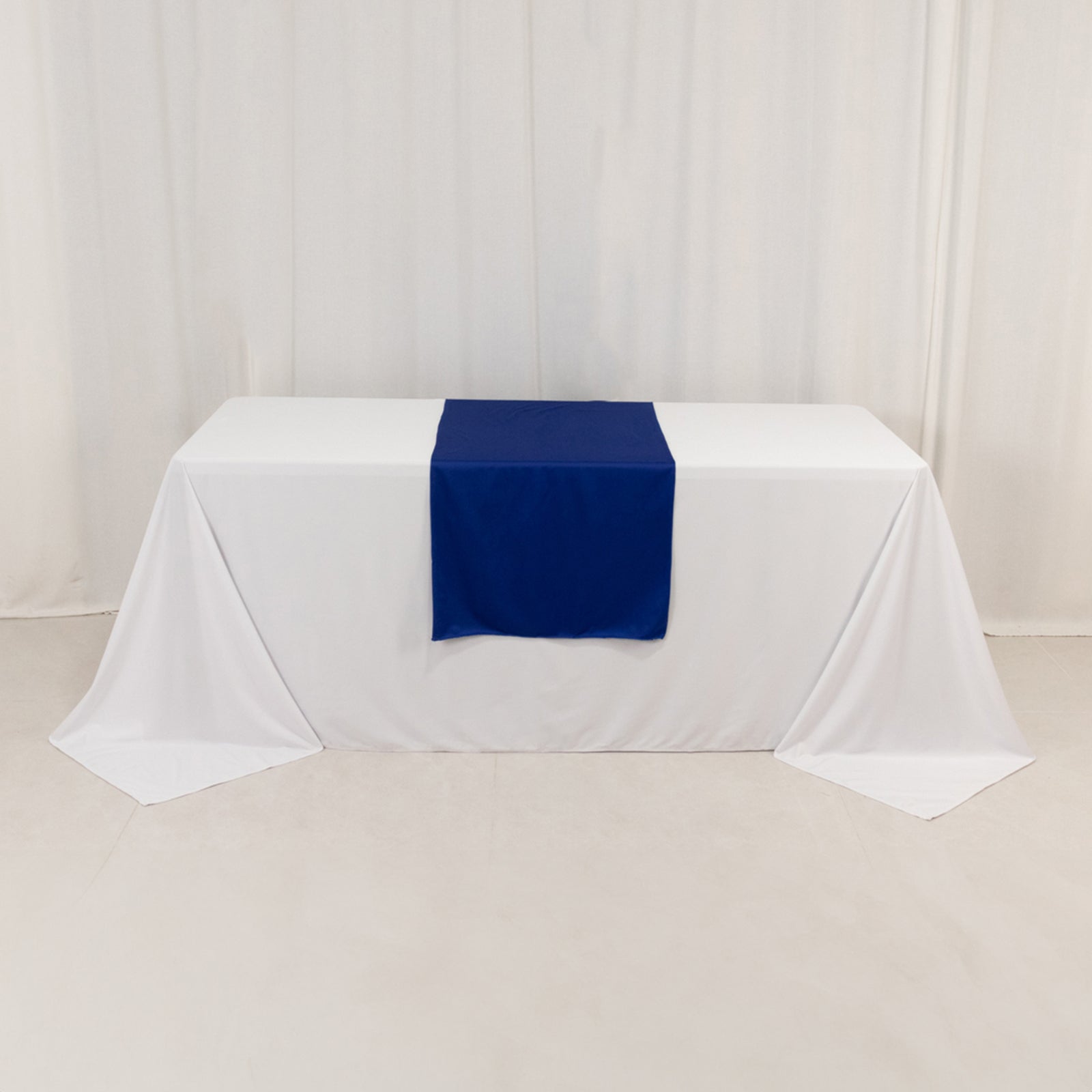 Wide Polyester 24"x72" Table Runner Royal Blue - Durable Trade Show Table Linen - Bell Racket Store